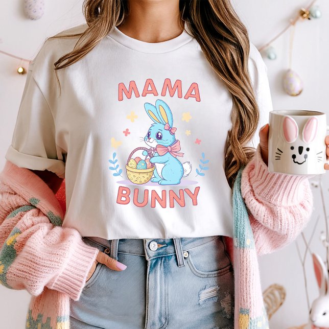 Páscoa Tee para a mãe; Páscoa de T-Shirt Mama Bunn (Criador carregado)