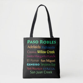 Paso Robles Colorous Wine Country Bolsa