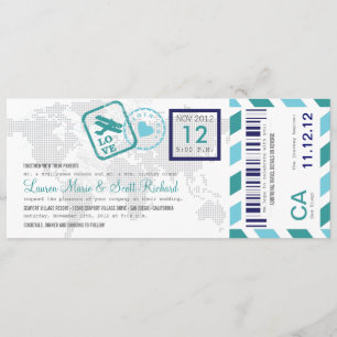 Passagem Aérea Carta Convite Bilhete