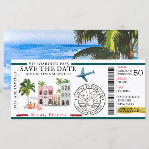Passagem de Embarque Aniversário de Destino Surp