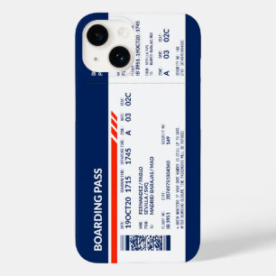 Passagem de embarque - Azul e Vermelho