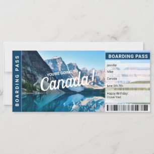 Passagem de Embarque para Viagem Surpresa no Canad