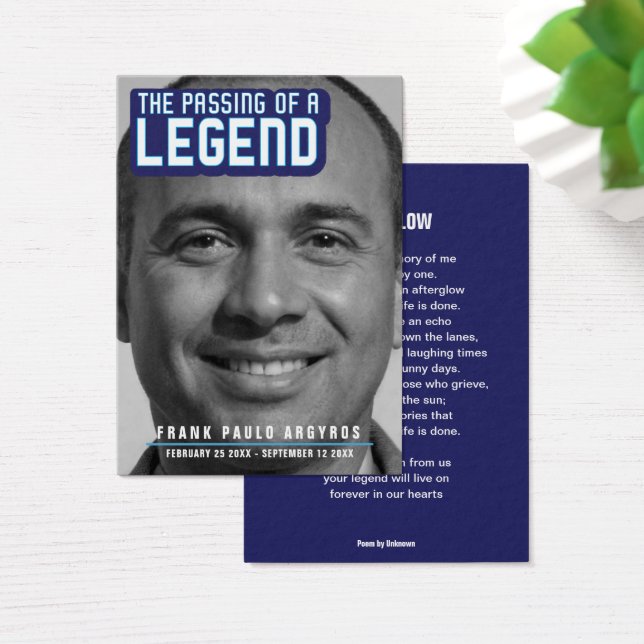 Passagem funerária de uma lenda, moderna carta poe (Mesa)