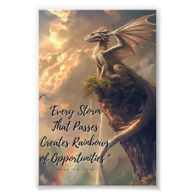 Passando Impressão de Fotografia de Tempestades (Frente)