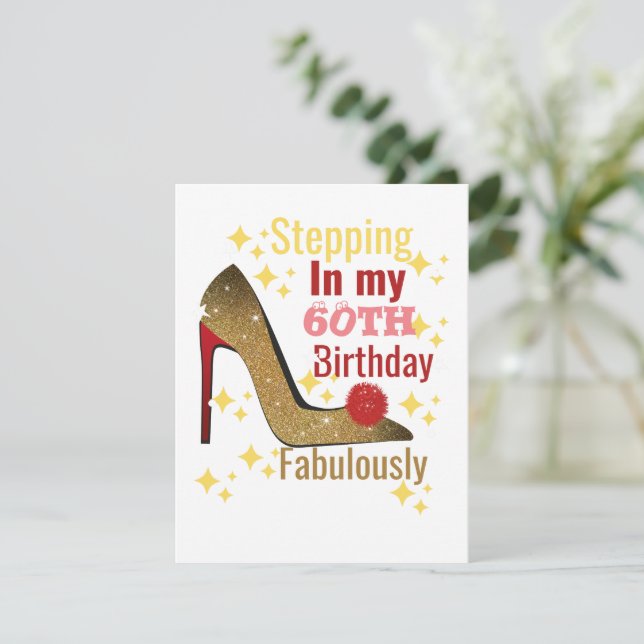 Passando no meu aniversário de 60 anos fabulosamen (Em pé/Frente)