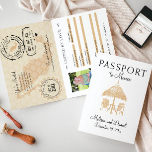 Passaporte de Anúncio para Salve a Data em Cancún