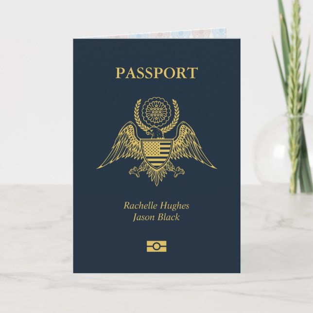 Passaporte de Convite para Casamento (Frente)