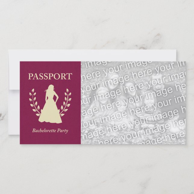 passaporte festa de solteira (Frente)