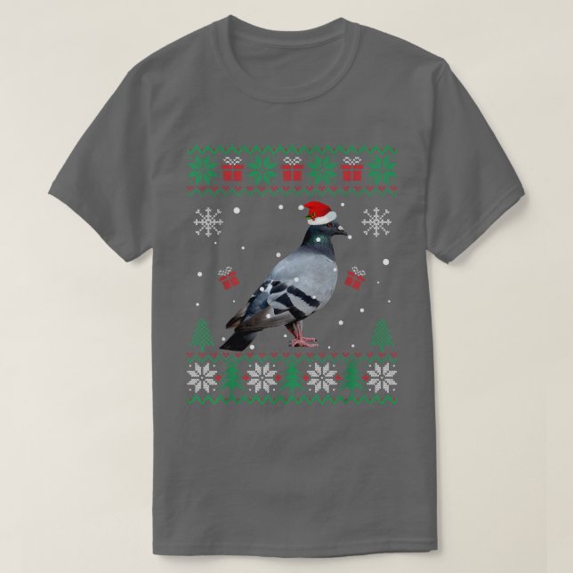 Passarinho de Natal Feio Pajama Suéter Pombo (Frente do Design)