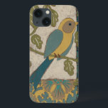 Pássaro Azul Amarelo e Teal Emitido em uma Ramific<br><div class="desc">Esta bela pintura de um pássaro azul amarelo e lacrado em um galho se ajustado perfeitamente a qualquer produto Zazzle. A pintura de Chariklia Zarris,  inspirada na colagem,  é composta por vários padrões,  flores e folhas diferentes. Confira!</div>