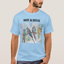 Pássaro Budgerigar Ornitado Feito Em Camisa Brissi