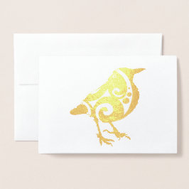 Pássaro Colorido Cartão Personalizado para Qualque