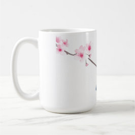 Pássaro-d-água cereja florir caneca