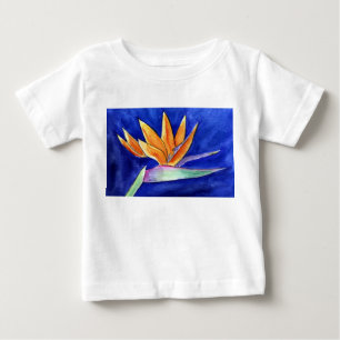 Pássaro da Flor do Paraíso pintando T-Shirt