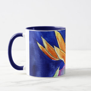 Pássaro de Flor do Paraíso pintando canecas ou Cop