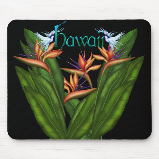 Pássaro de paraíso Havaí Mousepad (Frente)