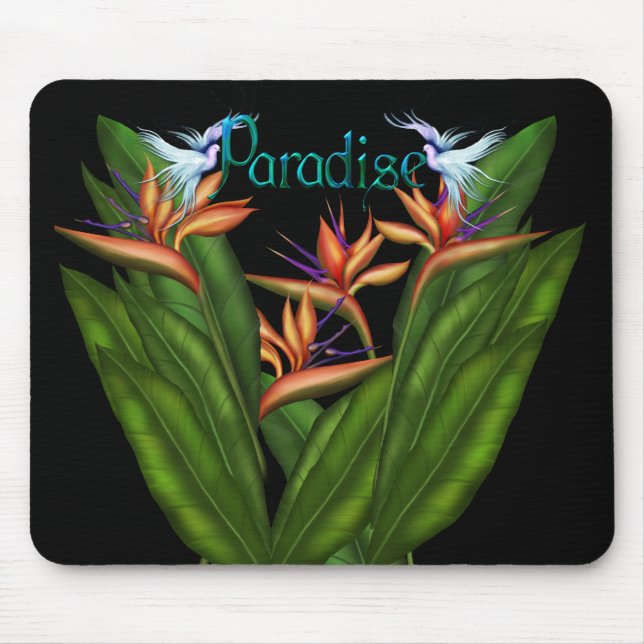 Pássaro de paraíso Mousepad (Frente)
