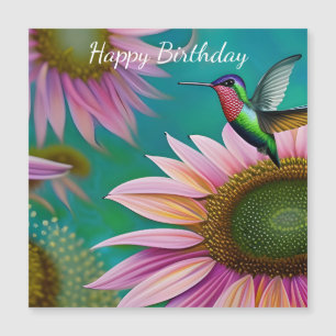 Pássaro-do-mar e girassol rosa