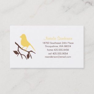 Pássaro em um cartão telefónico do ramo