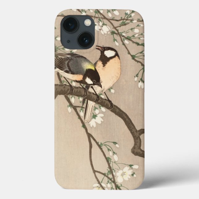Pássaro Japonês Asiático Ohara Koson Chapim Pássar (Verso)