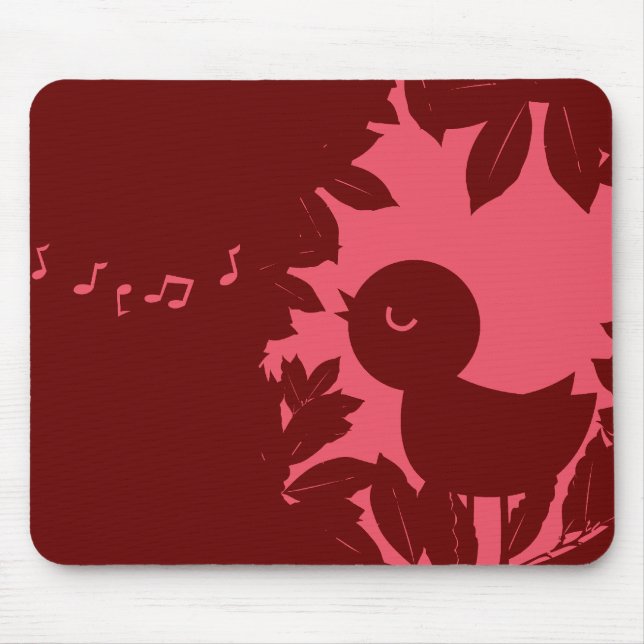 Pássaro Mousepad do canto (Frente)
