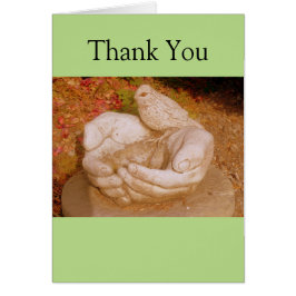 Pássaro No Cartões de agradecimentos De Mão