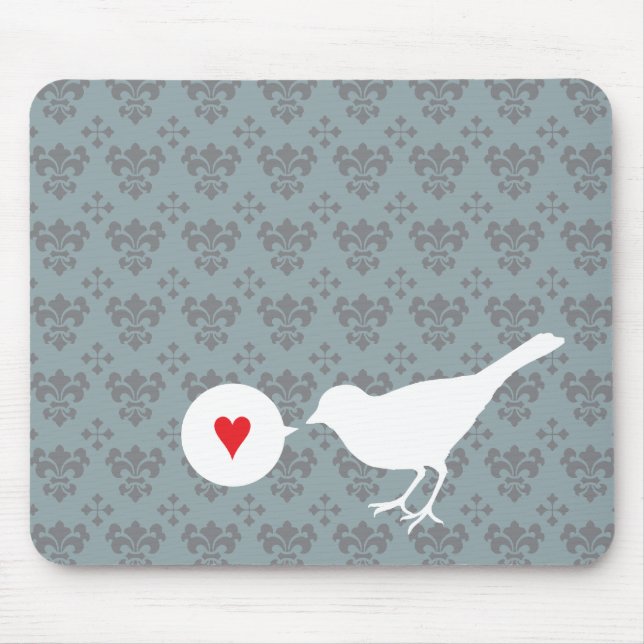 Pássaro no mousepad do amor (Frente)