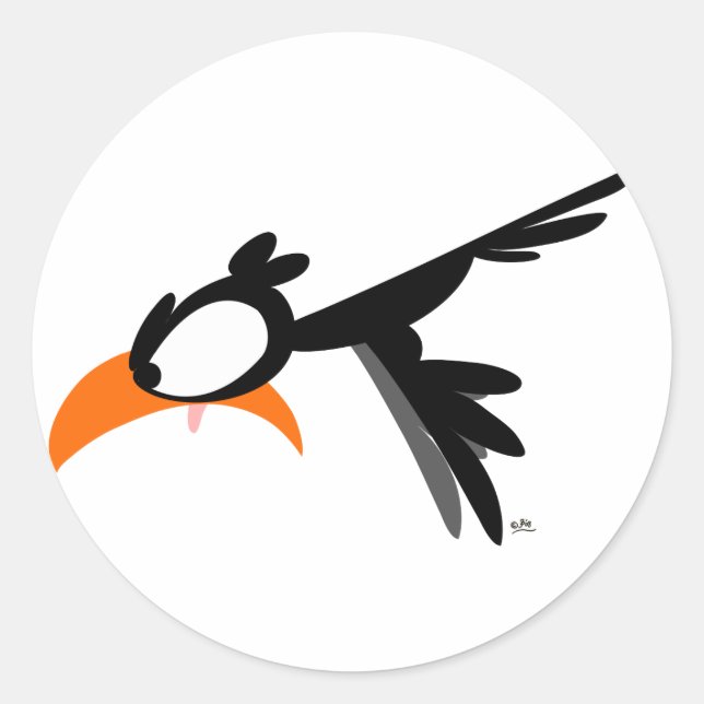 Pássaro-pássaro:) adesivo (Frente)