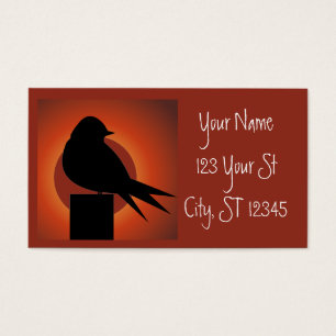 Pássaro preto Silhoule Sun Thunder_Cove