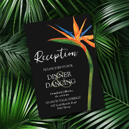 Pássaro Tropical de Cartões de Recepção de casamen