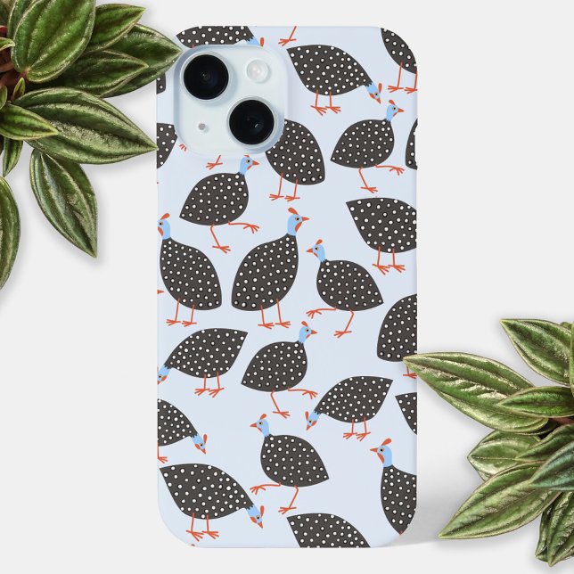 Pássaro-voador-guineense (Guineafowl guinea hen fun bird pattern cell phone case)