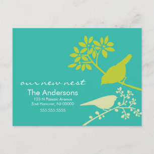 Pássaros coloridos que movem anúncios