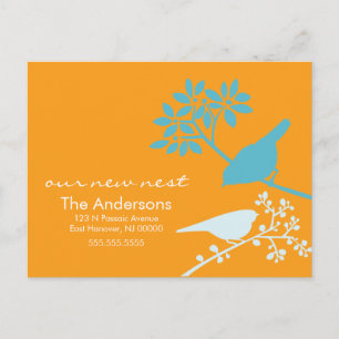 Pássaros coloridos que movem anúncios