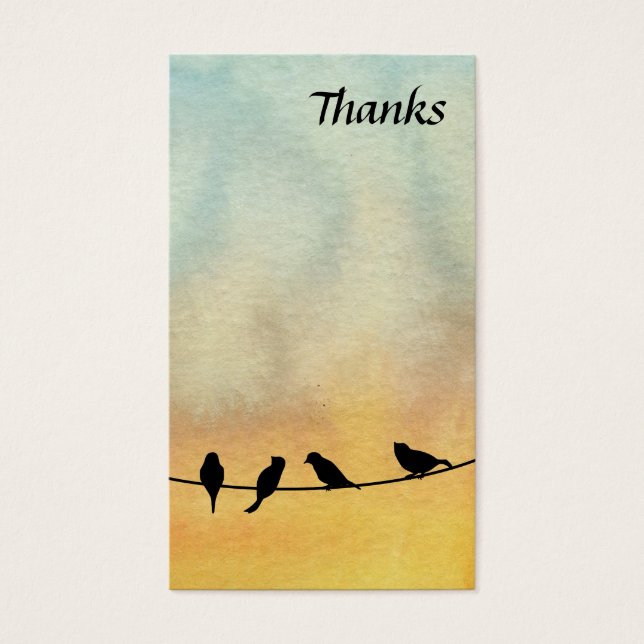 Pássaros com arame (Frente)