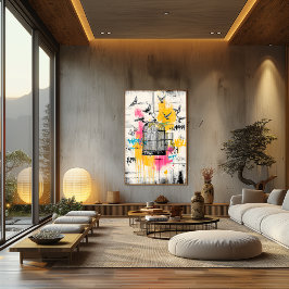 Pássaros da Liberdade - Poster Urbano Aberto do Gr