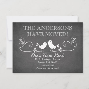 Pássaros de Amor no Quadro Negro - Anúncio de Novo