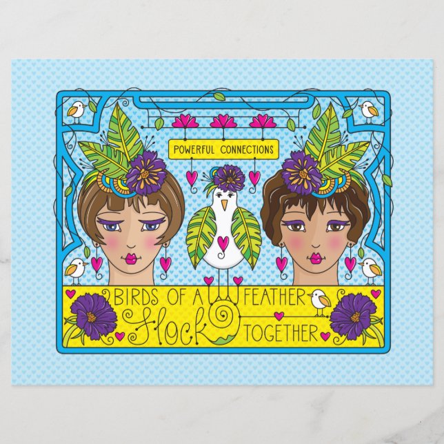 Pássaros De Uma Folha De Papel Placa De Feather_Fl (Frente)