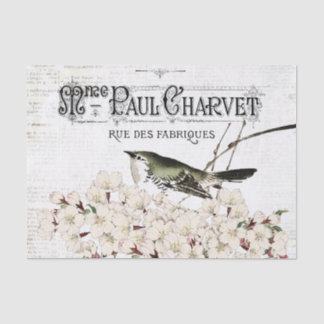 Pássaros e Papel Tecido Magnético