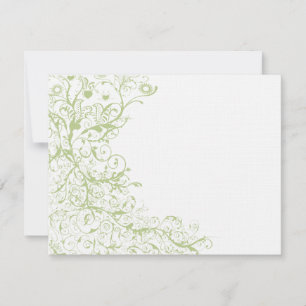 Pássaros e pássaros #28 RSVP de Hydrangea Verde