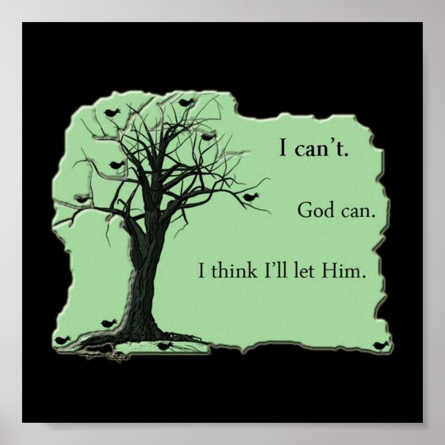 Pássaros em árvore - Verde-Casa - Impressão de Tel (Frente)