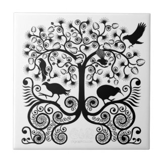 Pássaros nativos de NZ - azulejo pequeno