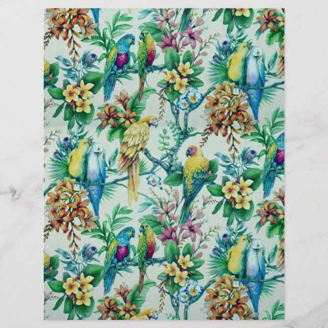 Pássaros vintage de verão (Frente)