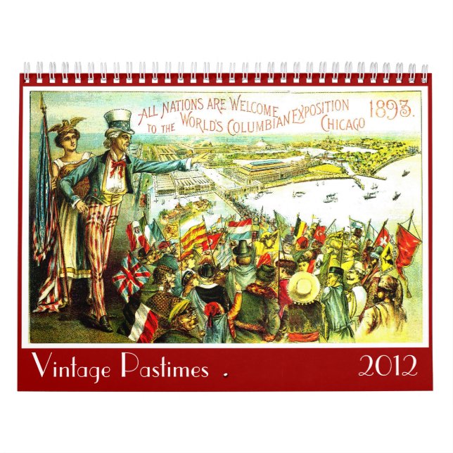Passatempos do vintage - calendário (Capa)