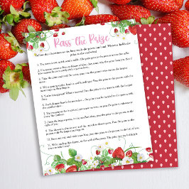 Passe o Prêmio | Chá de Bebê Morango