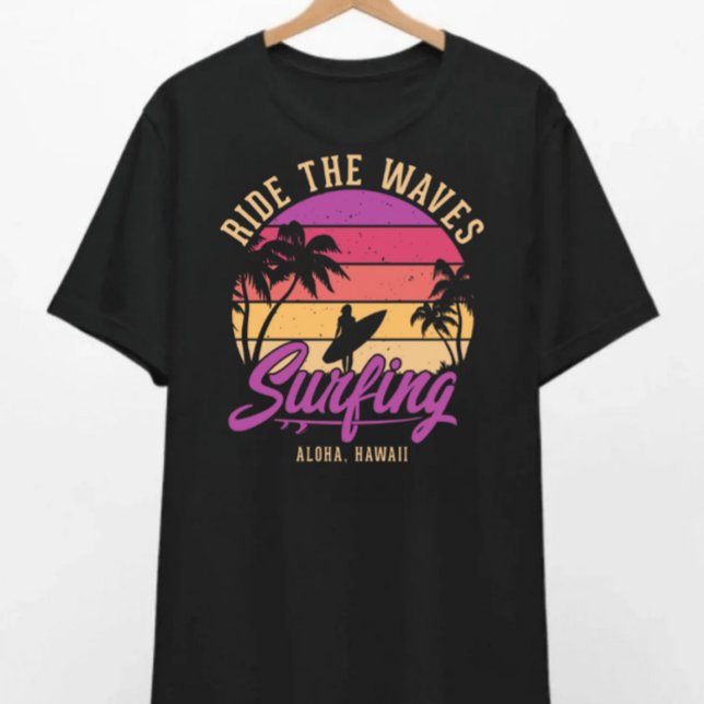 Passear a t-shirt do Waves Surfing (Criador carregado)