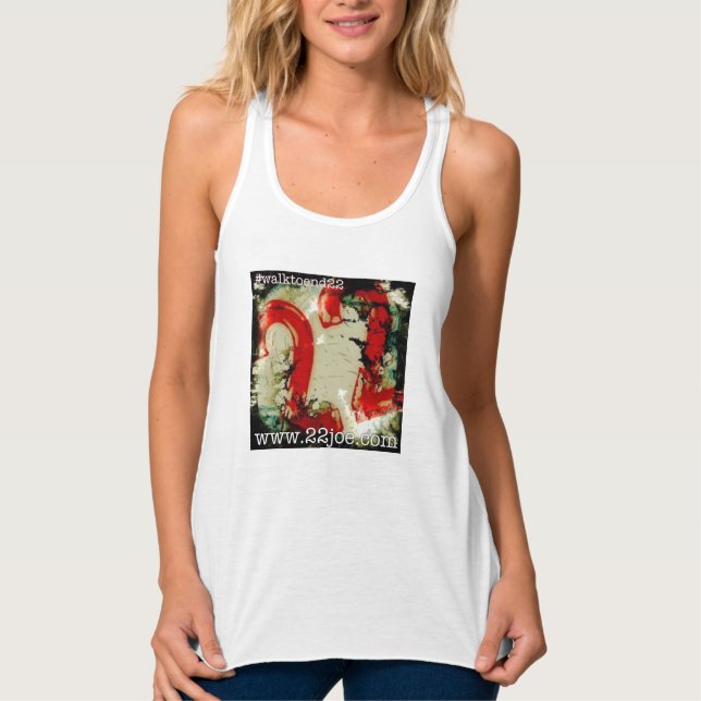 Passear até o final do 22 Ladies Tank Top (Frente)