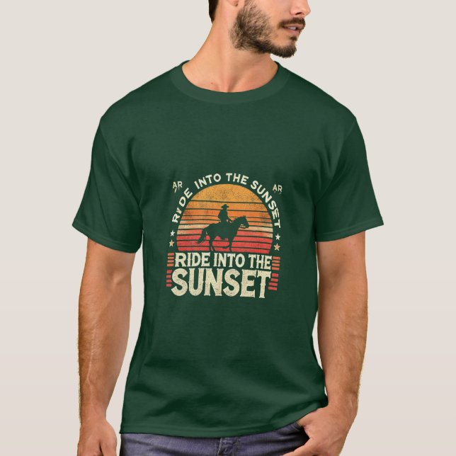 Passear na T-Shirt por pôr do sol (Frente)