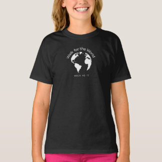 Passear Pela Camiseta Mundial - Meninas Negras