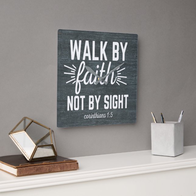 Passear Por Fé Não Pelo Relógio De Parede (Escritório)