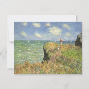 Passeio à Beira-Mar em Pourville por Claude Monet
